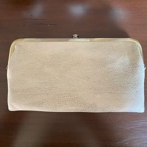 hobo wallet in gold